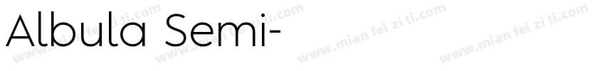 Albula Semi字体转换
